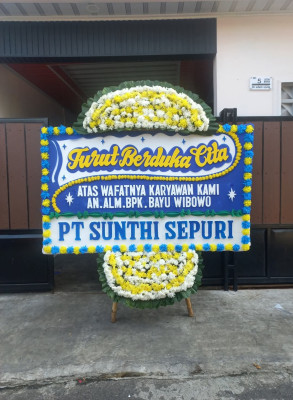 Papan Bunga Duka di Keroncong
